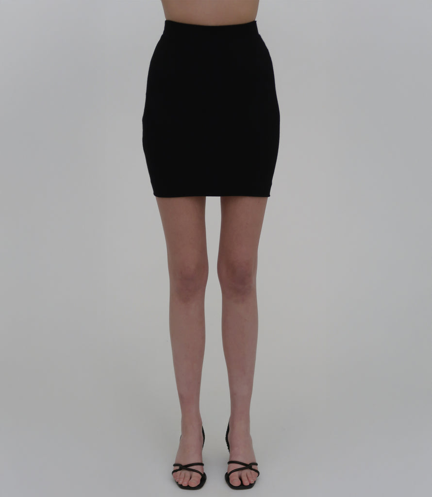 Tapered Mini Skirt