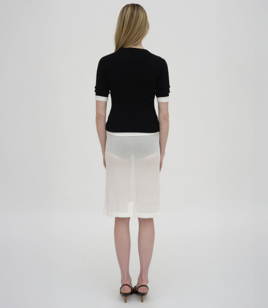 MESH MIDI SKIRT