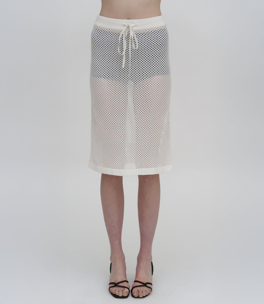 MESH MIDI SKIRT