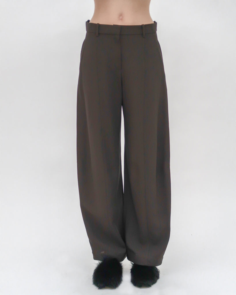 STRAIGHT TAPER TAB PANT - VISCOSE TWILL