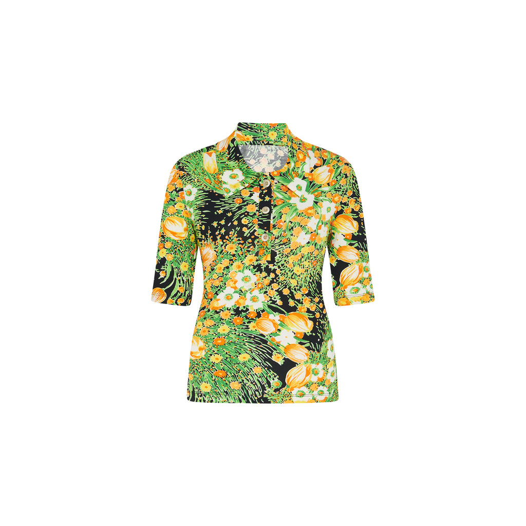 POLO T-SHIRT - GARDEN FLORALS