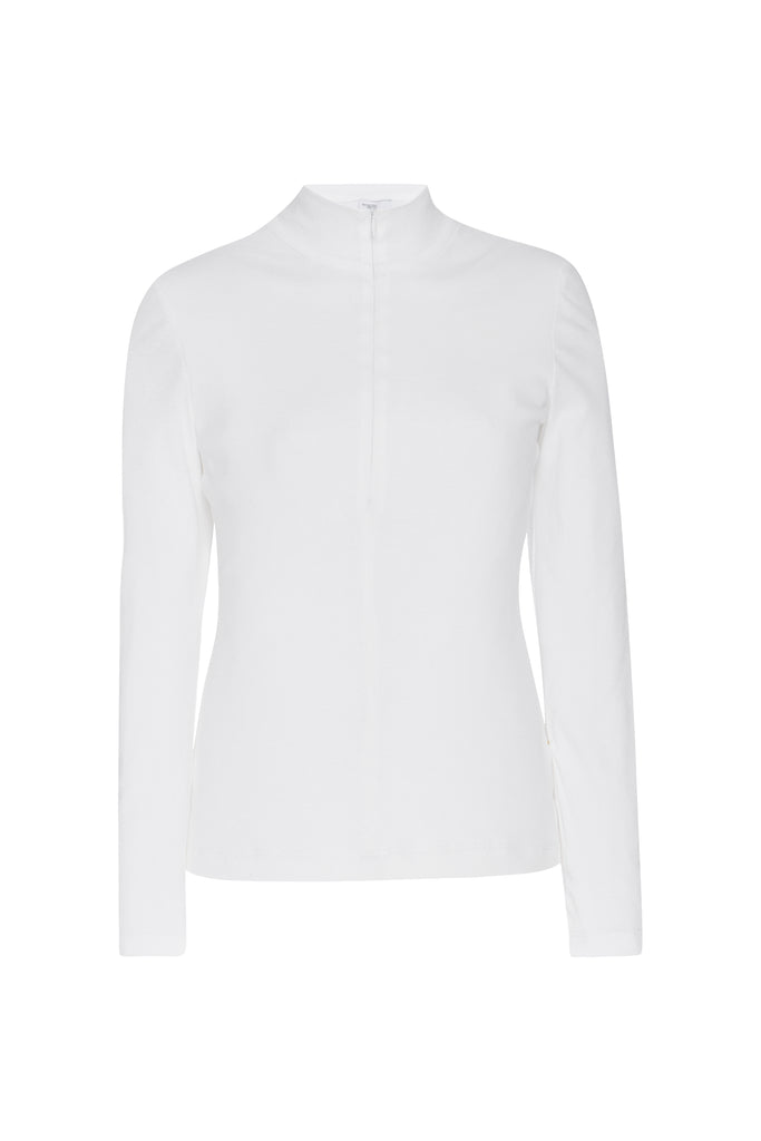 ZIP UP TURTLENECK TOP