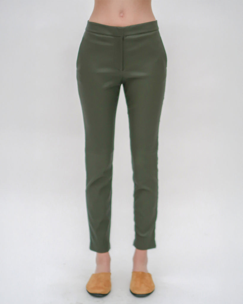 CROPPED SKINNY PANT - STRETCH PLONGE