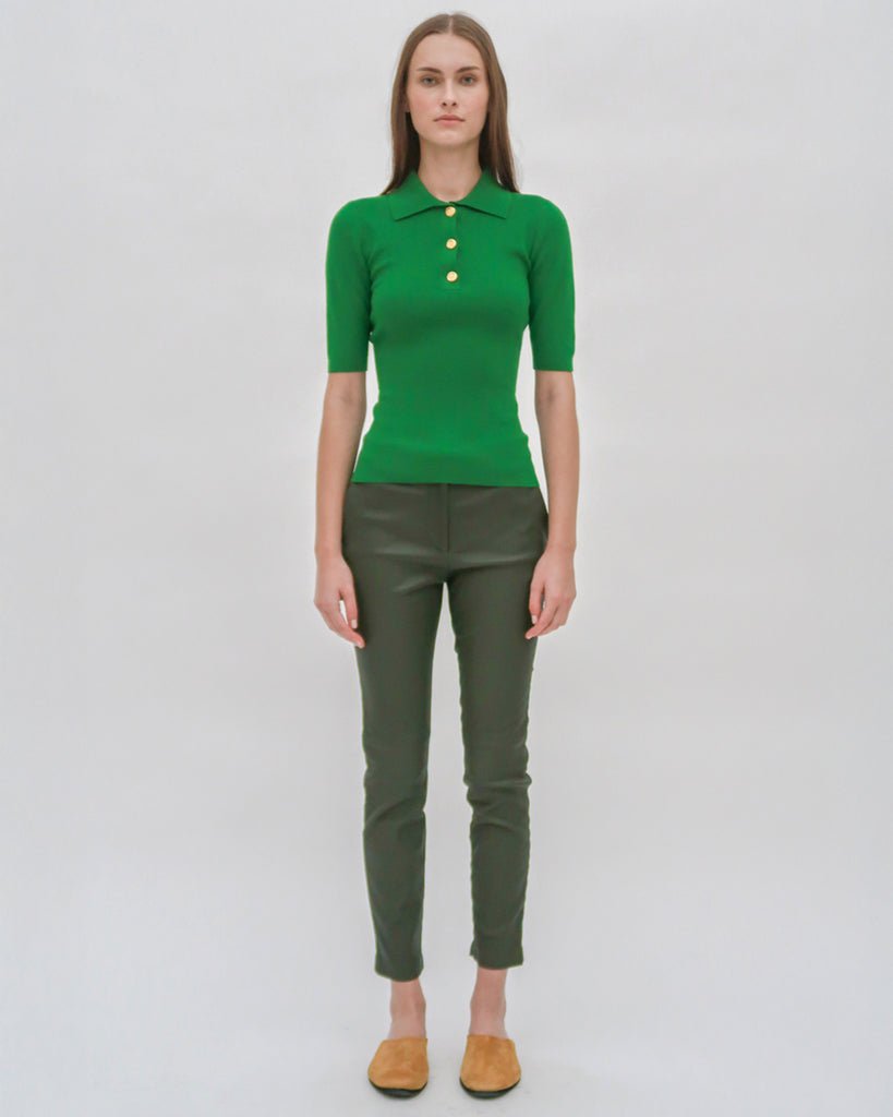 CROPPED SKINNY PANT - STRETCH PLONGE