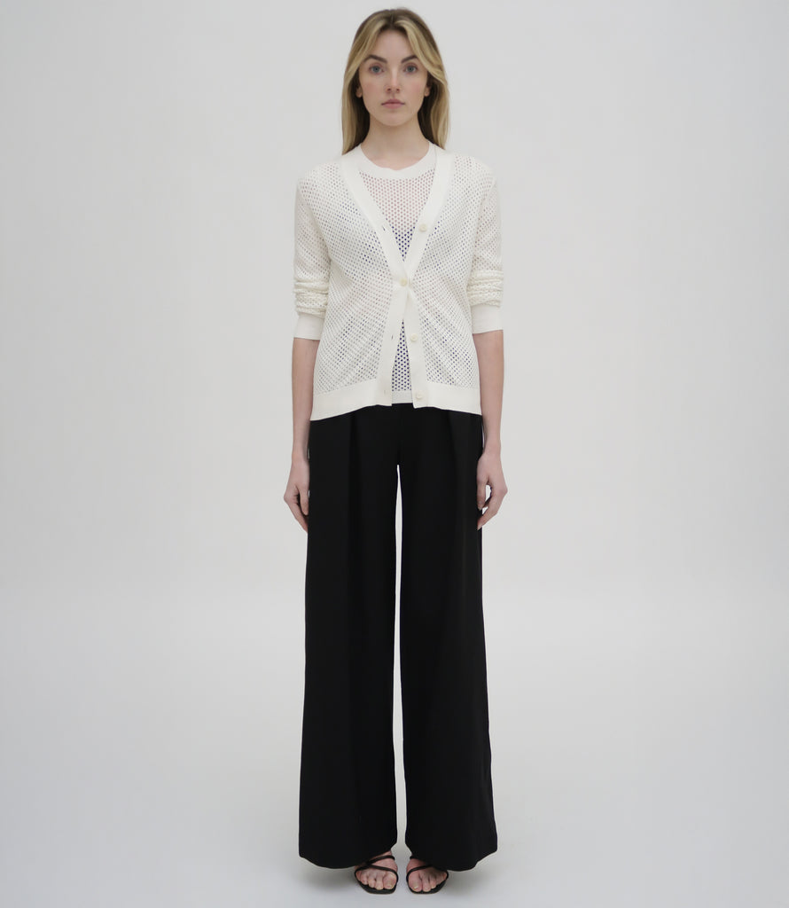 MESH POINTELLE CARDIGAN