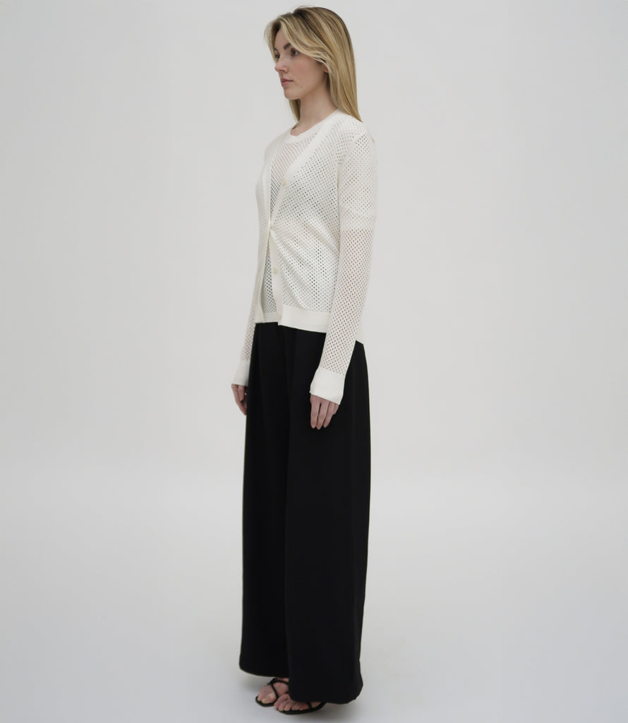 MESH POINTELLE CARDIGAN