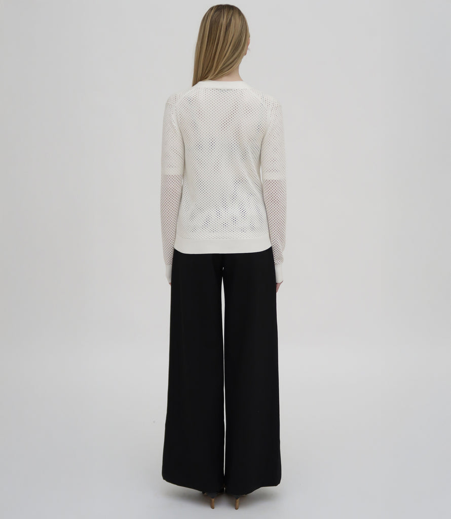 MESH POINTELLE CARDIGAN