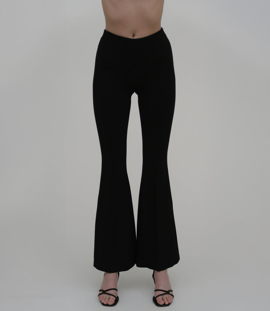 Pull On Pintuck Flares