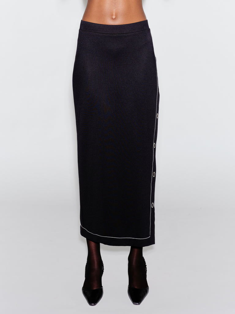 MIDI SNAP SKIRT