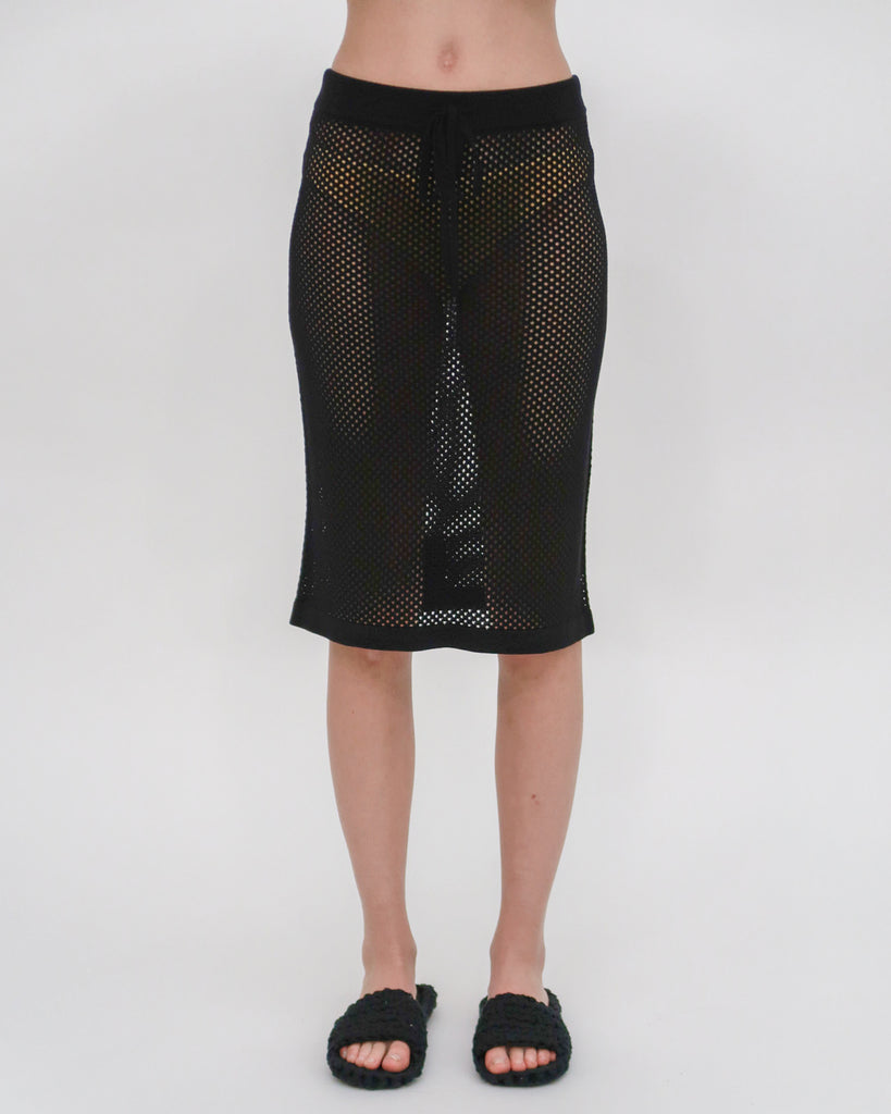 MESH MIDI SKIRT