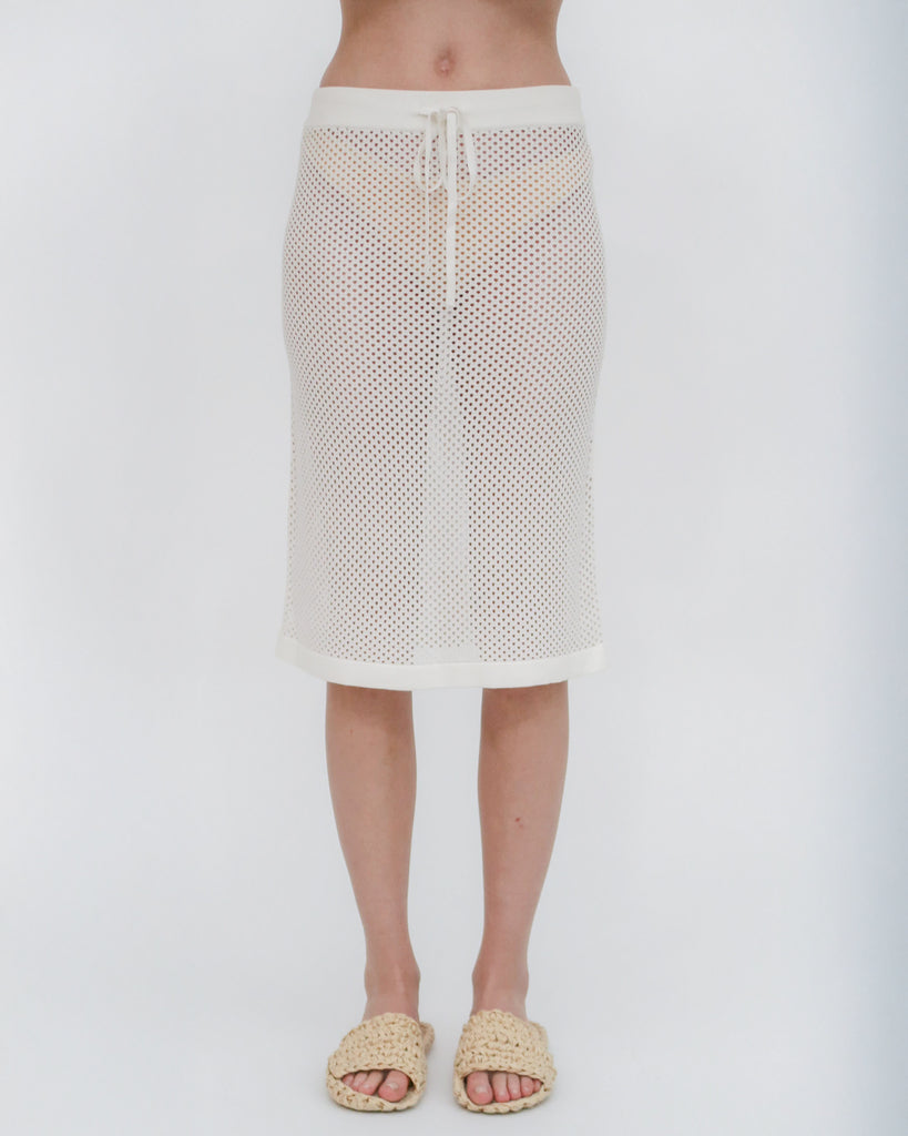 MESH MIDI SKIRT