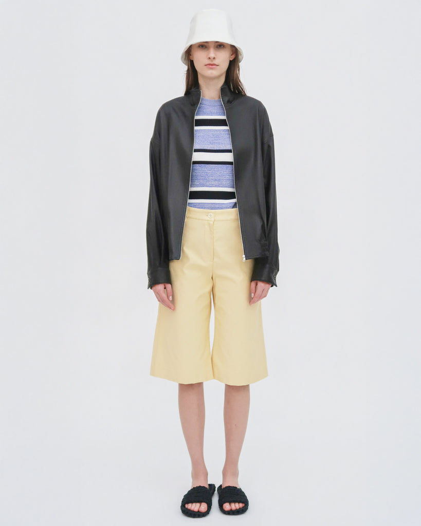 BERMUDA SHORT - STRETCH COTTON SHANTUNG