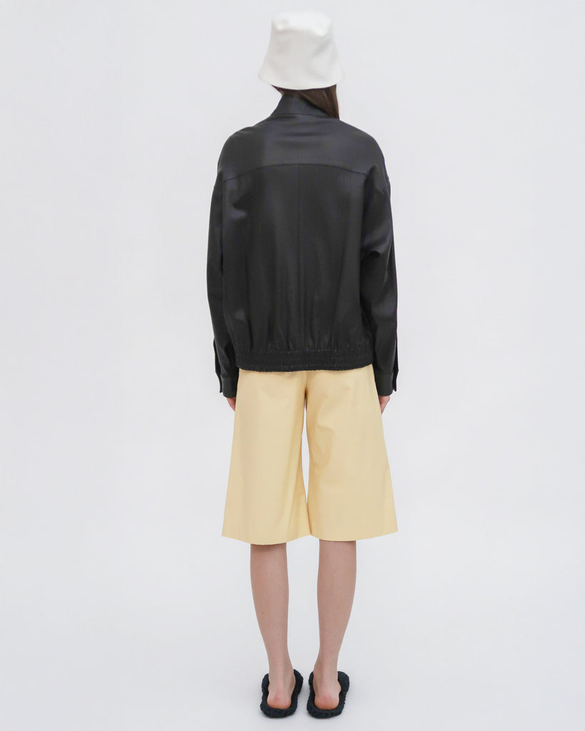 BERMUDA SHORT - STRETCH COTTON SHANTUNG