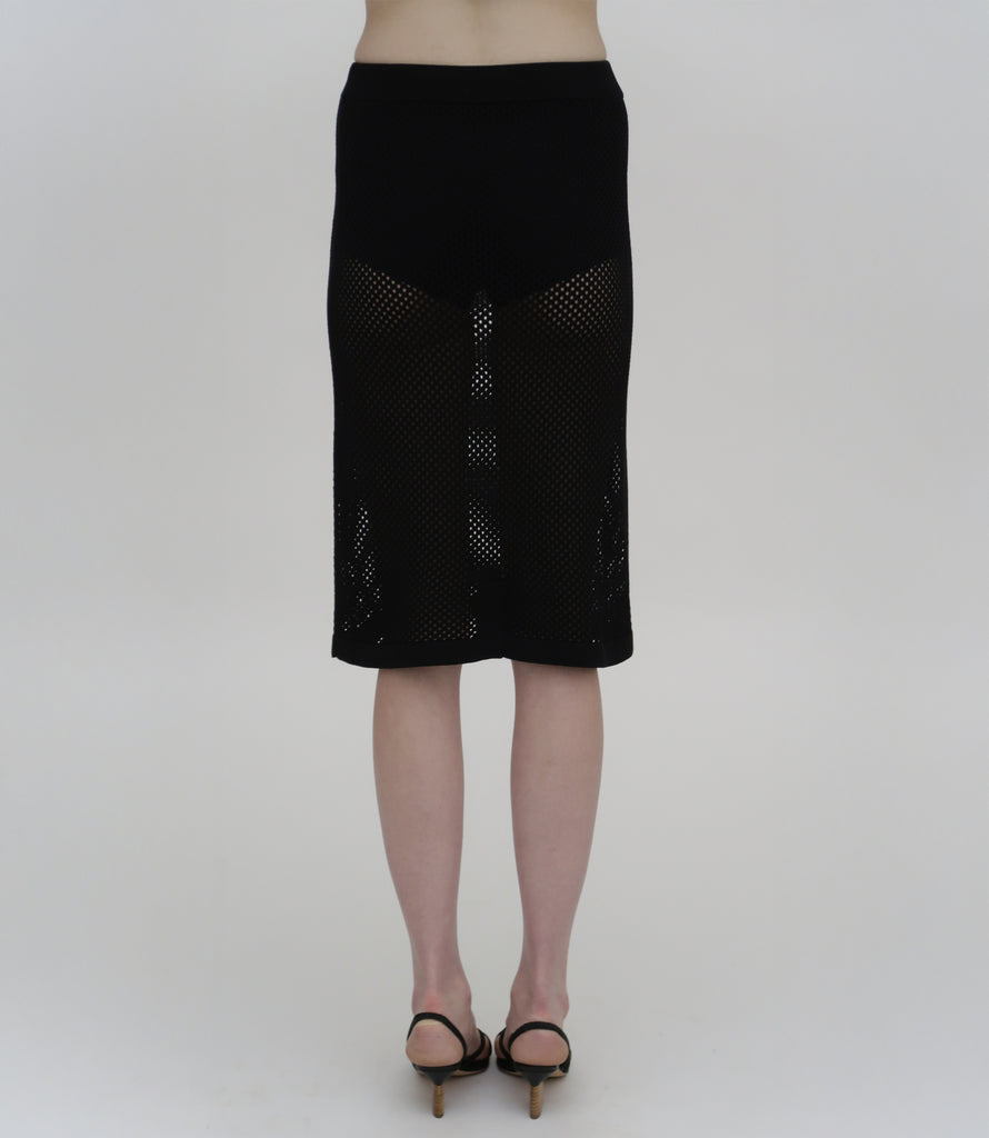 MESH MIDI SKIRT