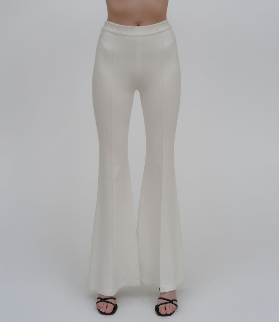 Pull On Pintuck Flares