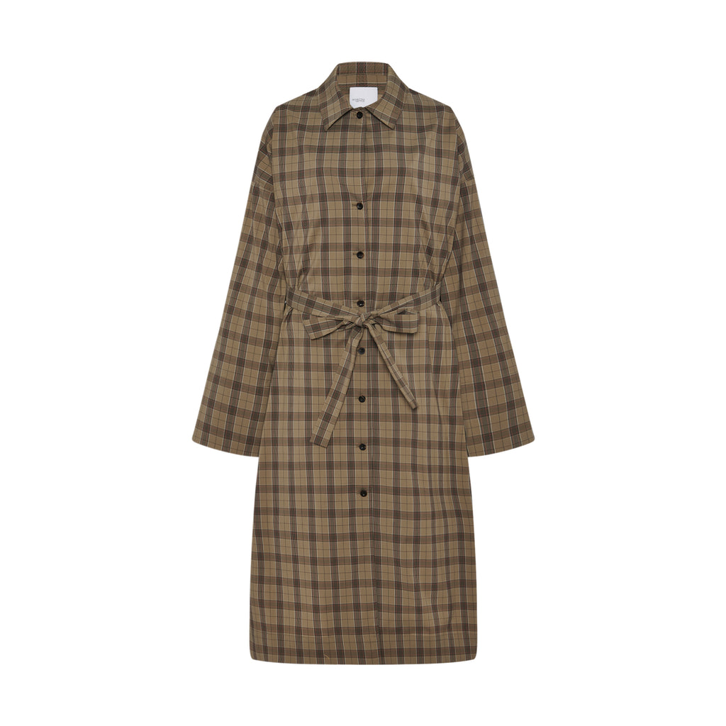 CAR COAT - TECHNICAL PLAID