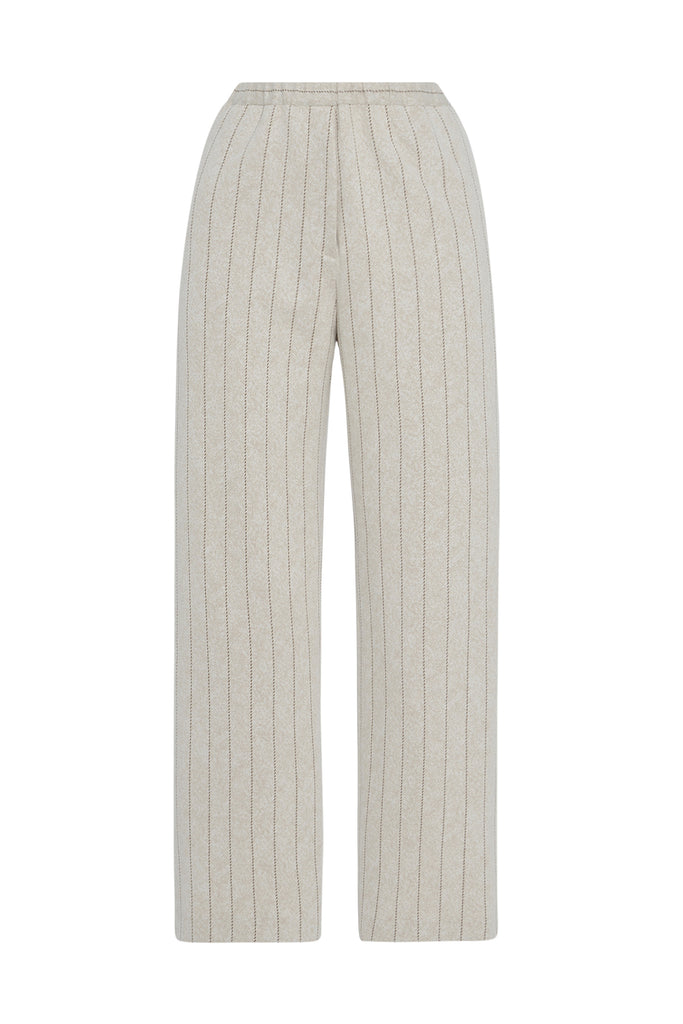 RELAXED PULL-ON PANT - PINSTRIPE