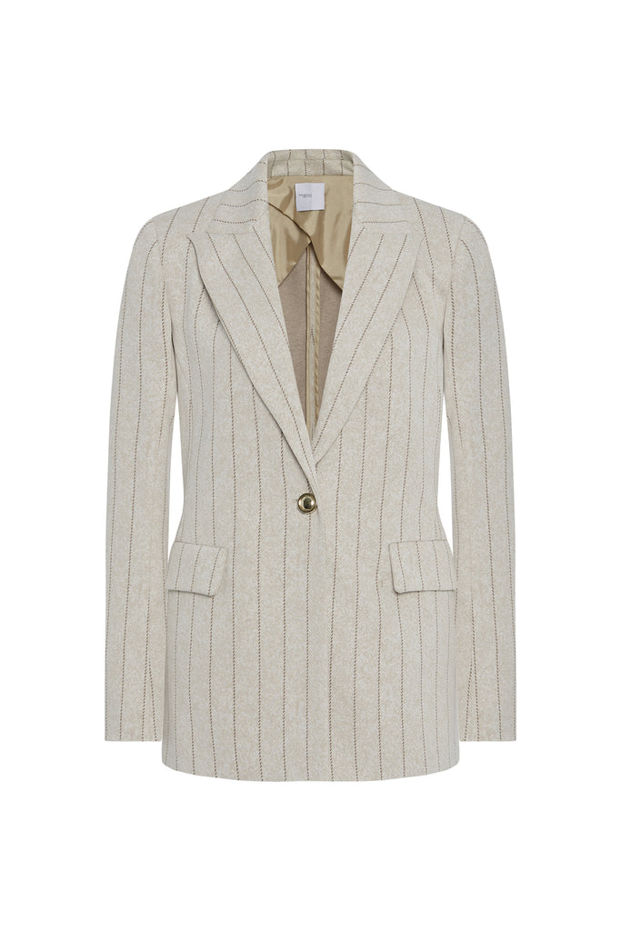 PEAK LAPEL JACKET - PINSTRIPE