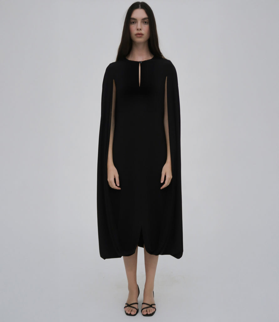 FOLD CAPE DRESS