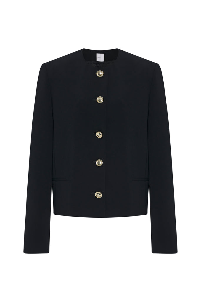 TAILORED CREW NECK JACKET