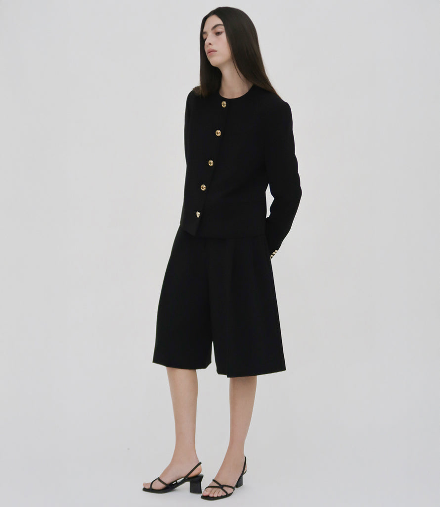 TAILORED CREW NECK JACKET