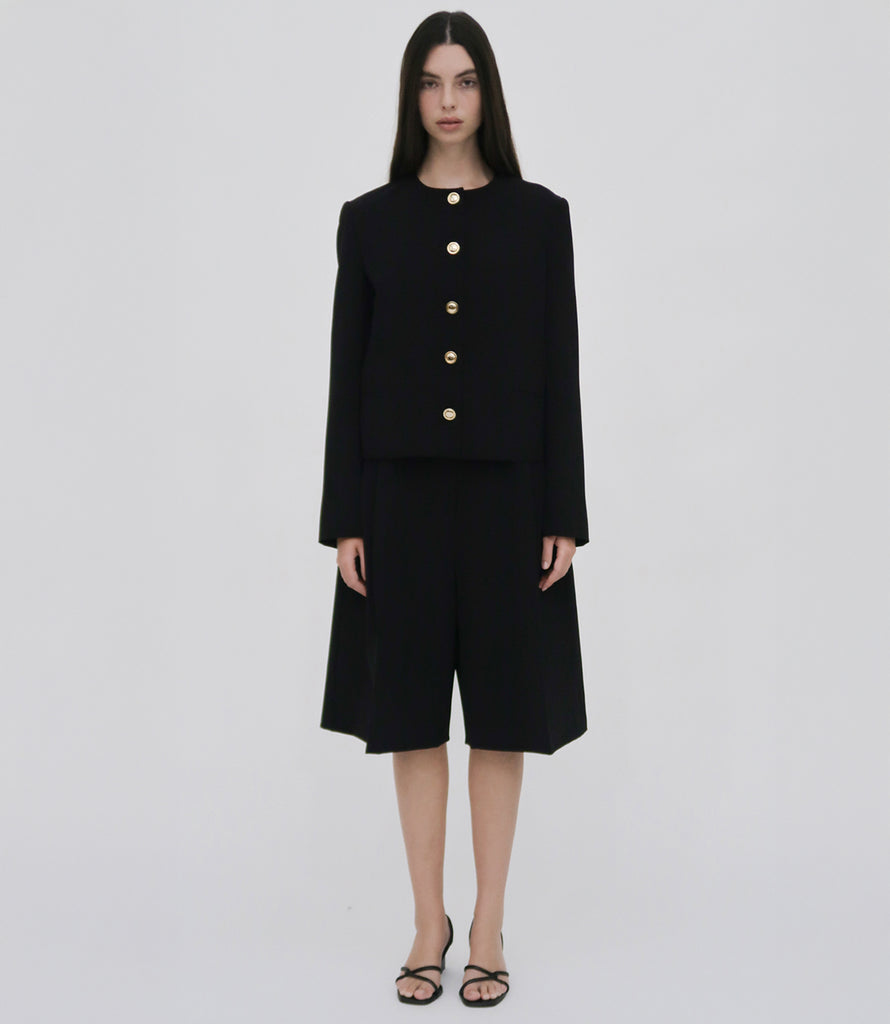 TAILORED CREW NECK JACKET