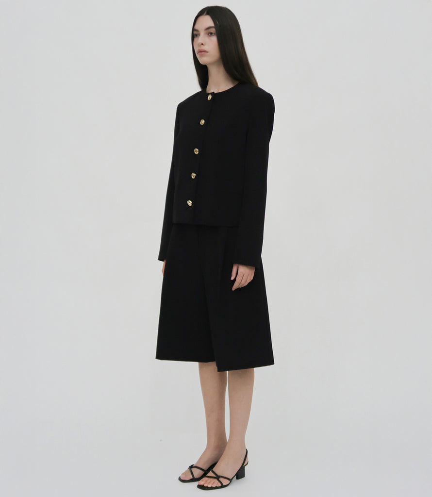 TAILORED CREW NECK JACKET