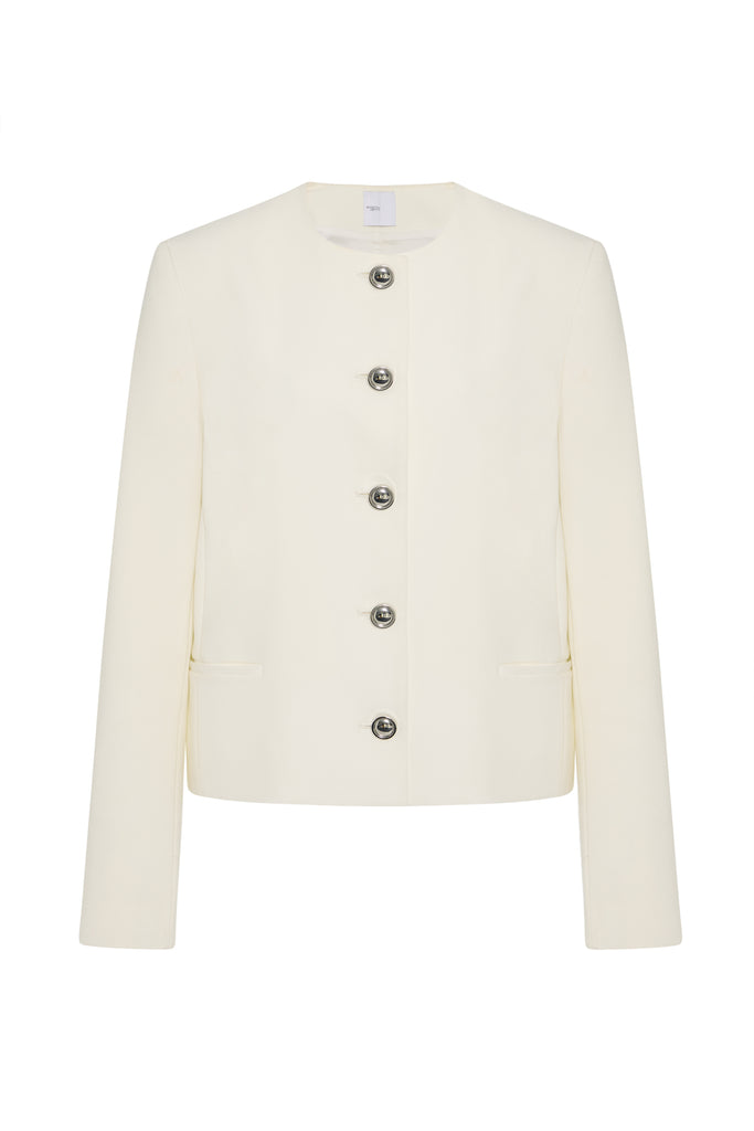 TAILORED CREW NECK JACKET