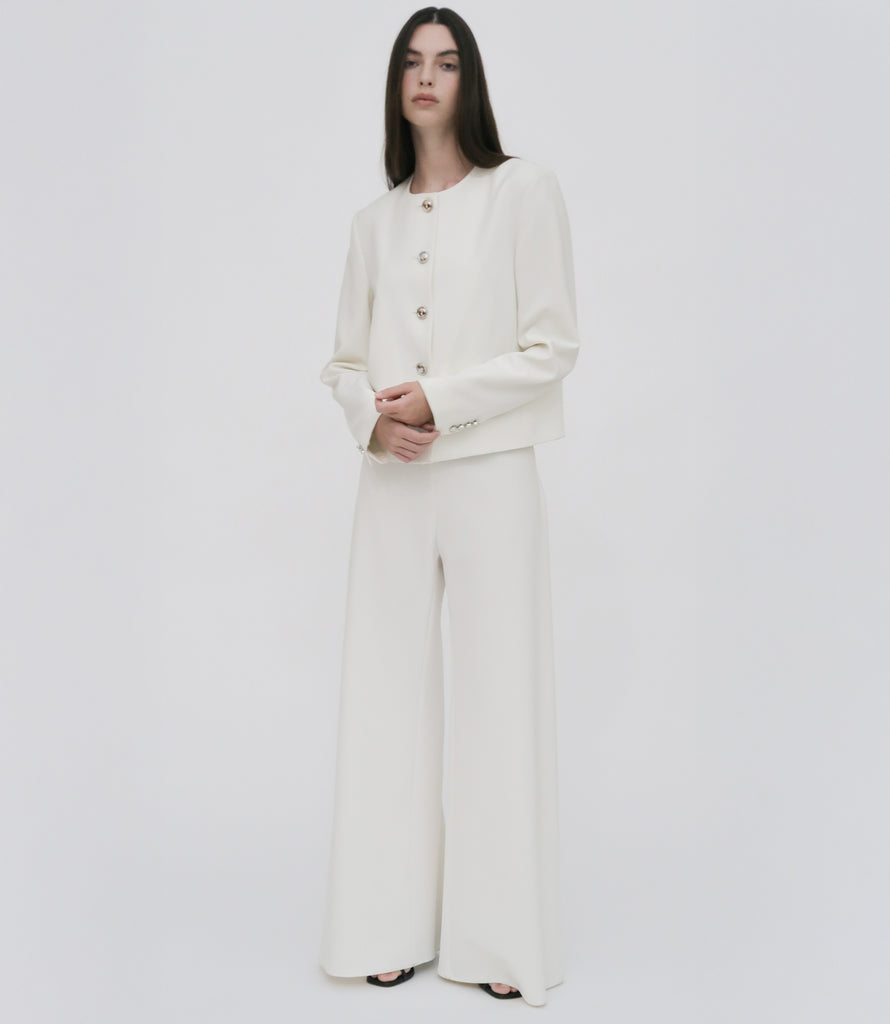 TAILORED CREW NECK JACKET