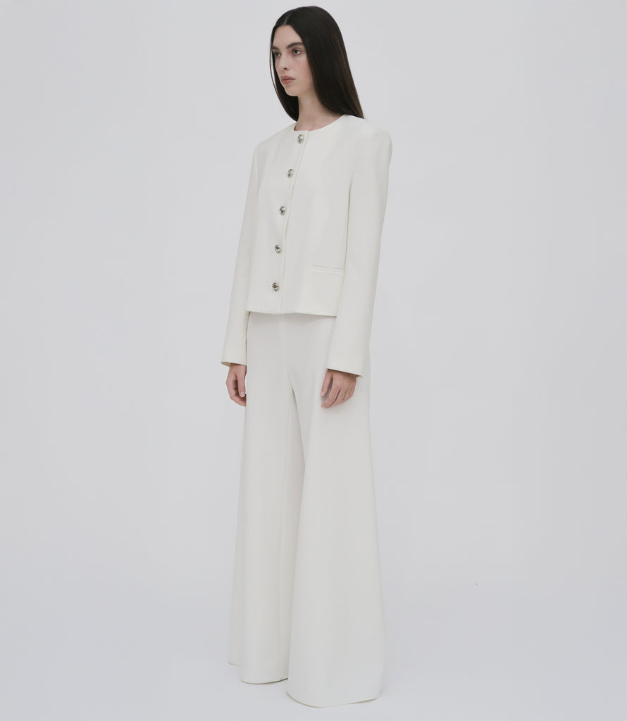 TAILORED CREW NECK JACKET