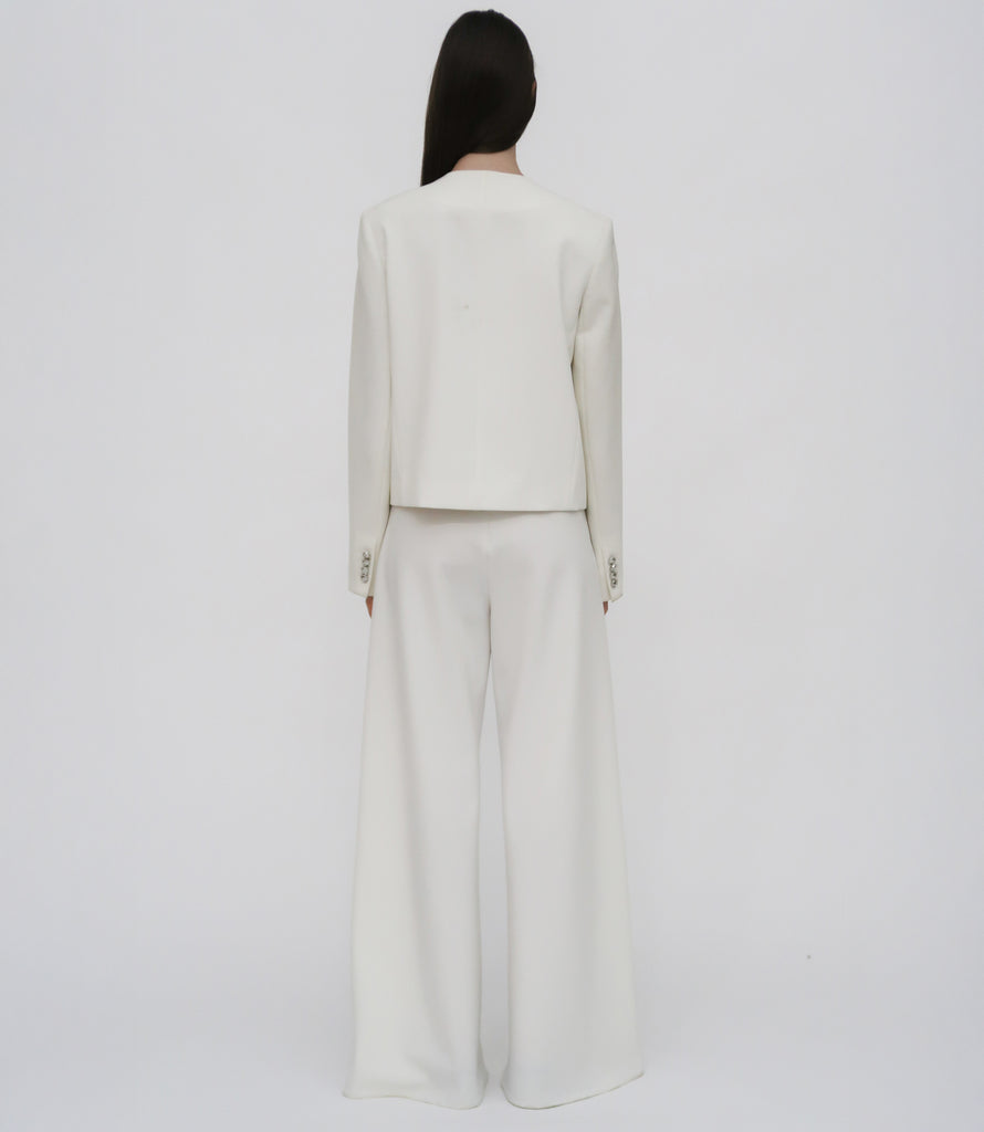 TAILORED CREW NECK JACKET