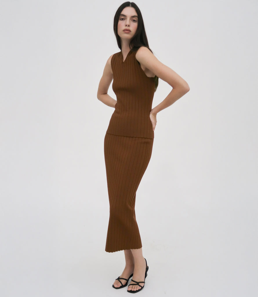 RIB SWEATER VEST