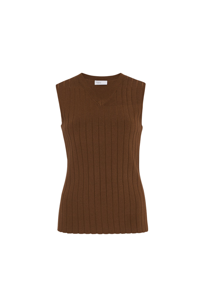 RIB SWEATER VEST
