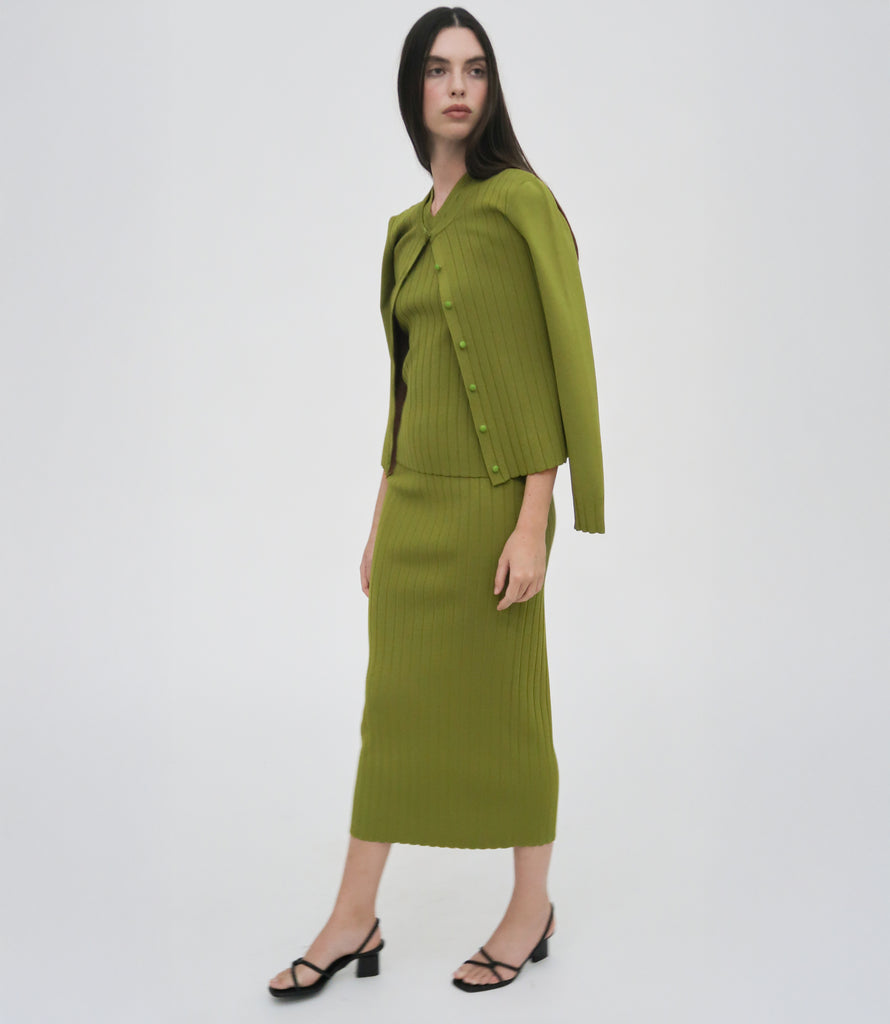 RIB CARDIGAN
