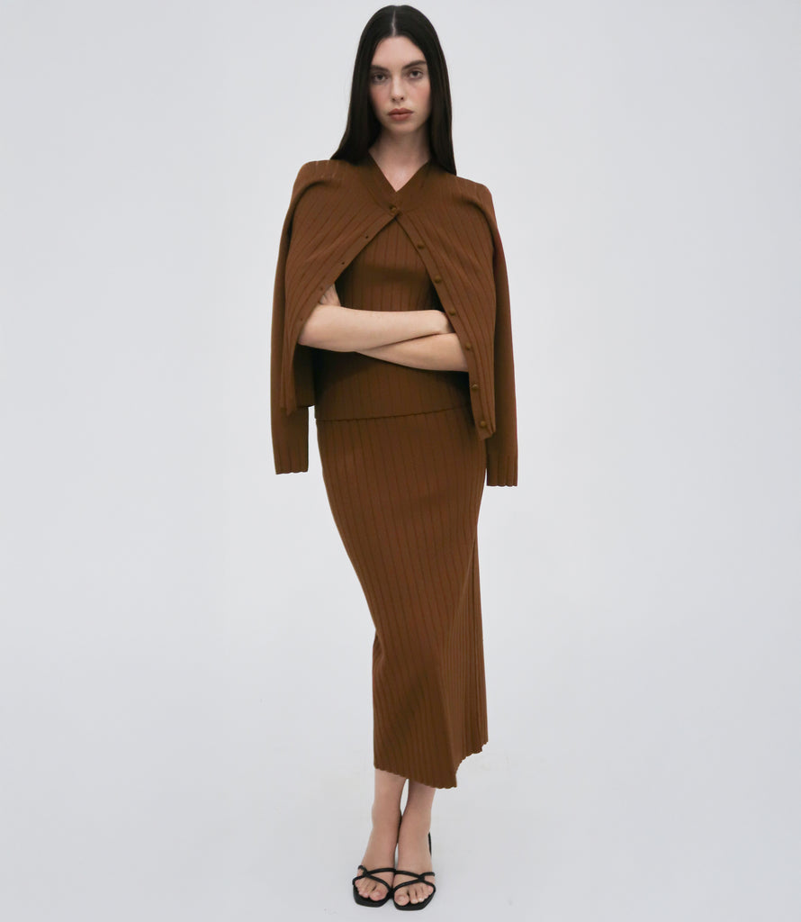RIB CARDIGAN