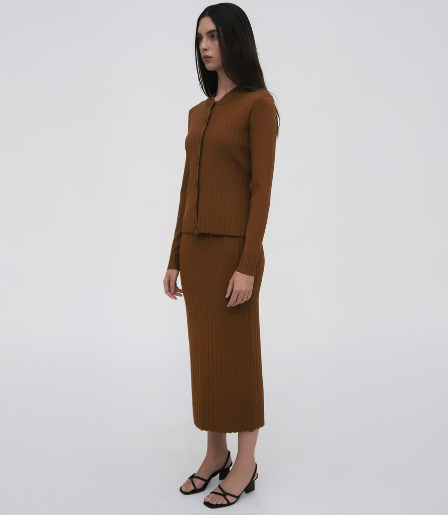RIB CARDIGAN
