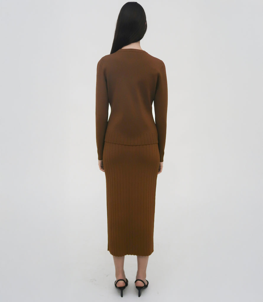 RIB CARDIGAN