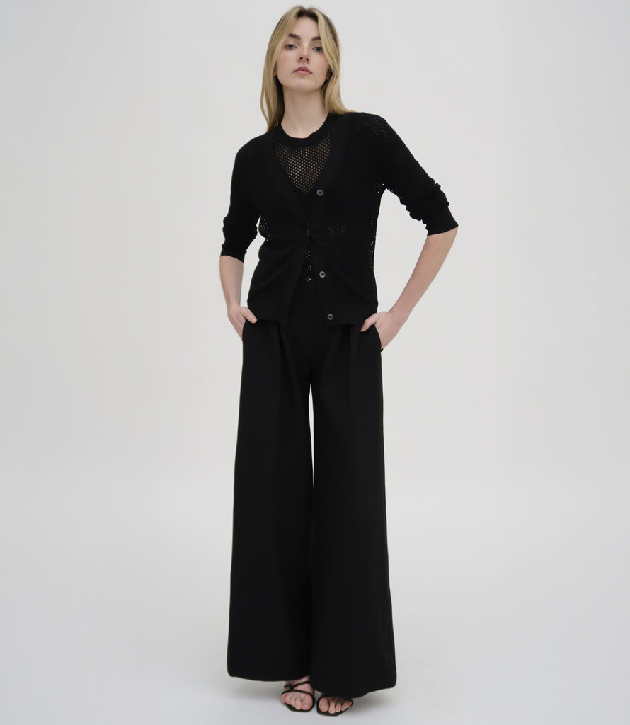MESH POINTELLE CARDIGAN