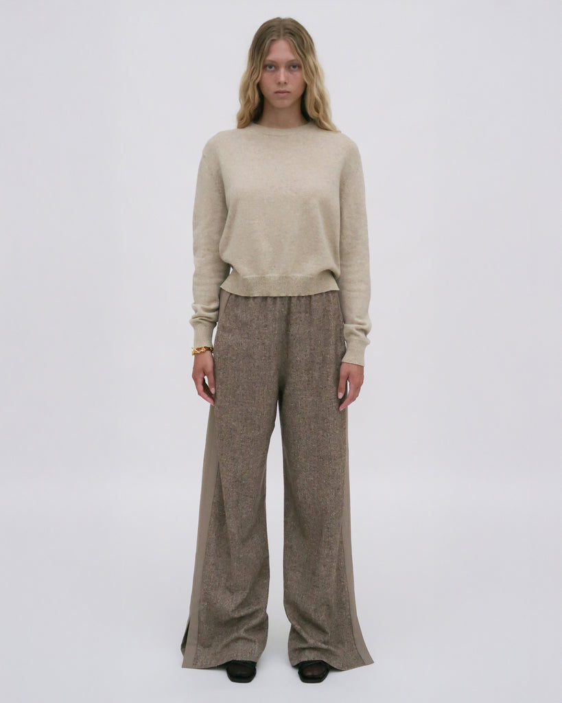 TUXEDO TRACK PANT - TWEED SUITING