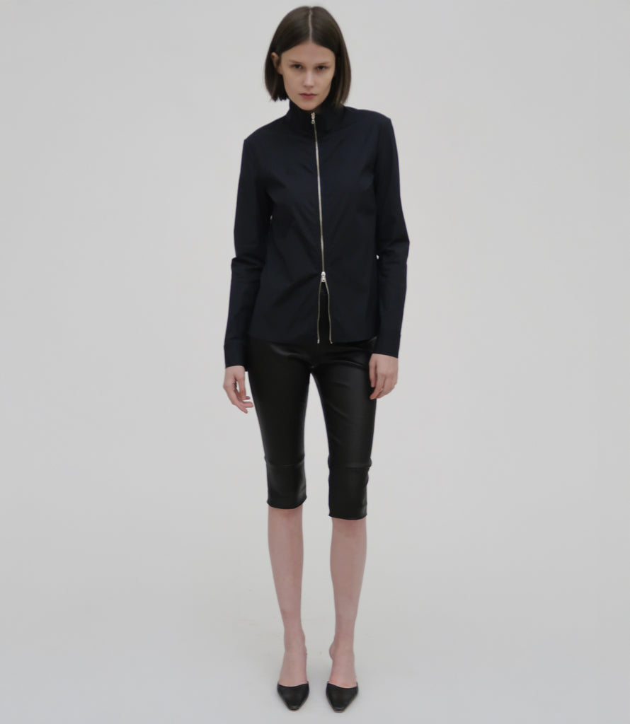 SLIM ZIP-UP SHIRT