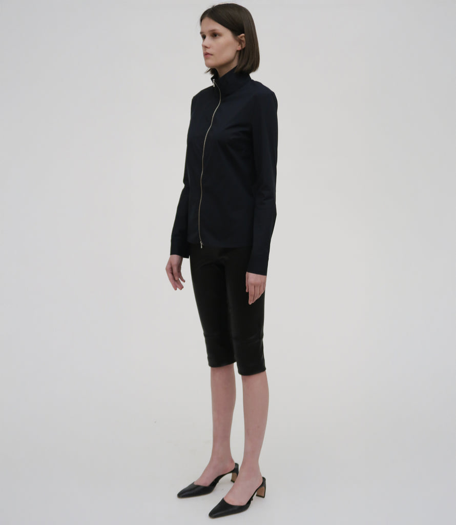 SLIM ZIP-UP SHIRT