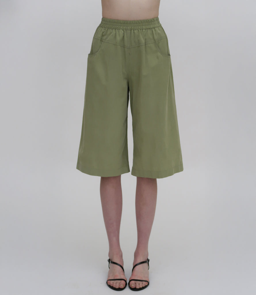 YOKE BERMUDA SHORT - FLUID POPLIN