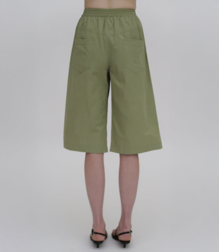 YOKE BERMUDA SHORT - FLUID POPLIN