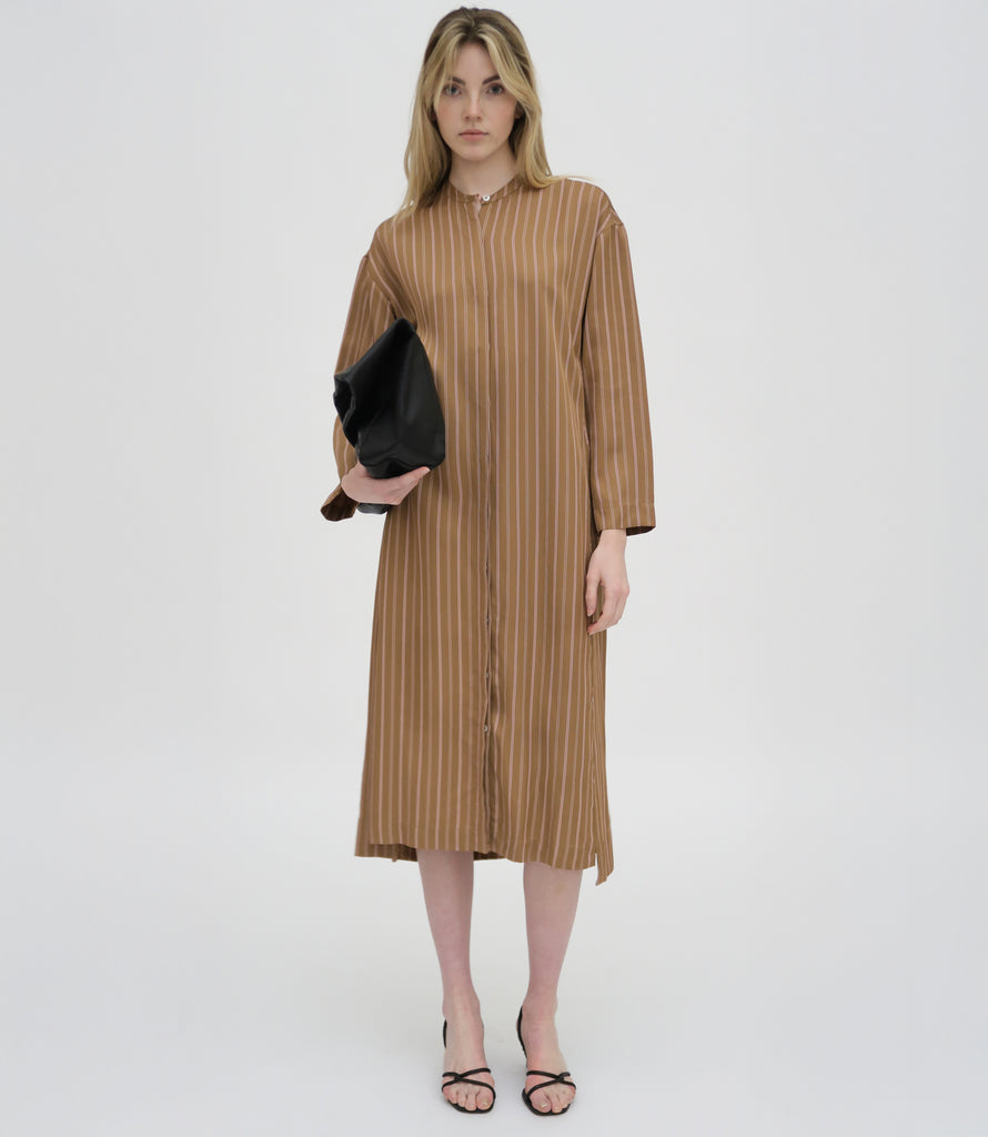 LONG SLEEVE CAFTAN SHIRTDRESS
