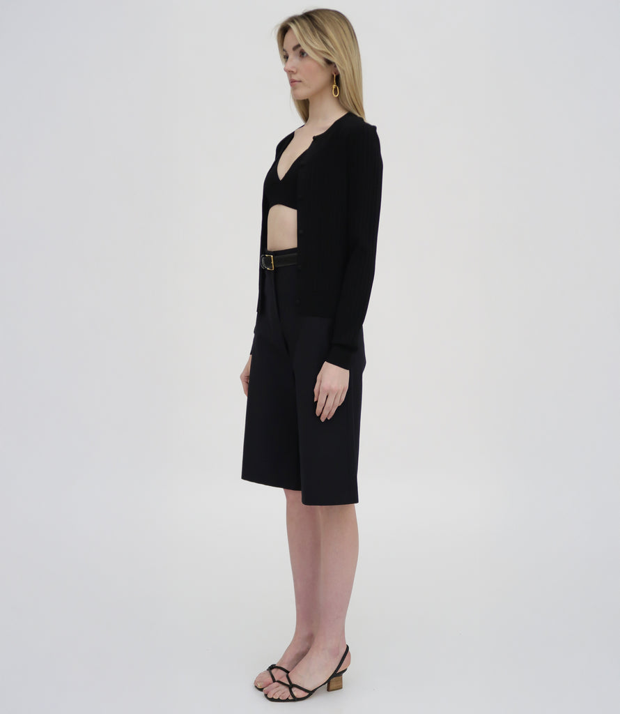 BERMUDA SHORT - STRETCH COTTON SHANTUNG