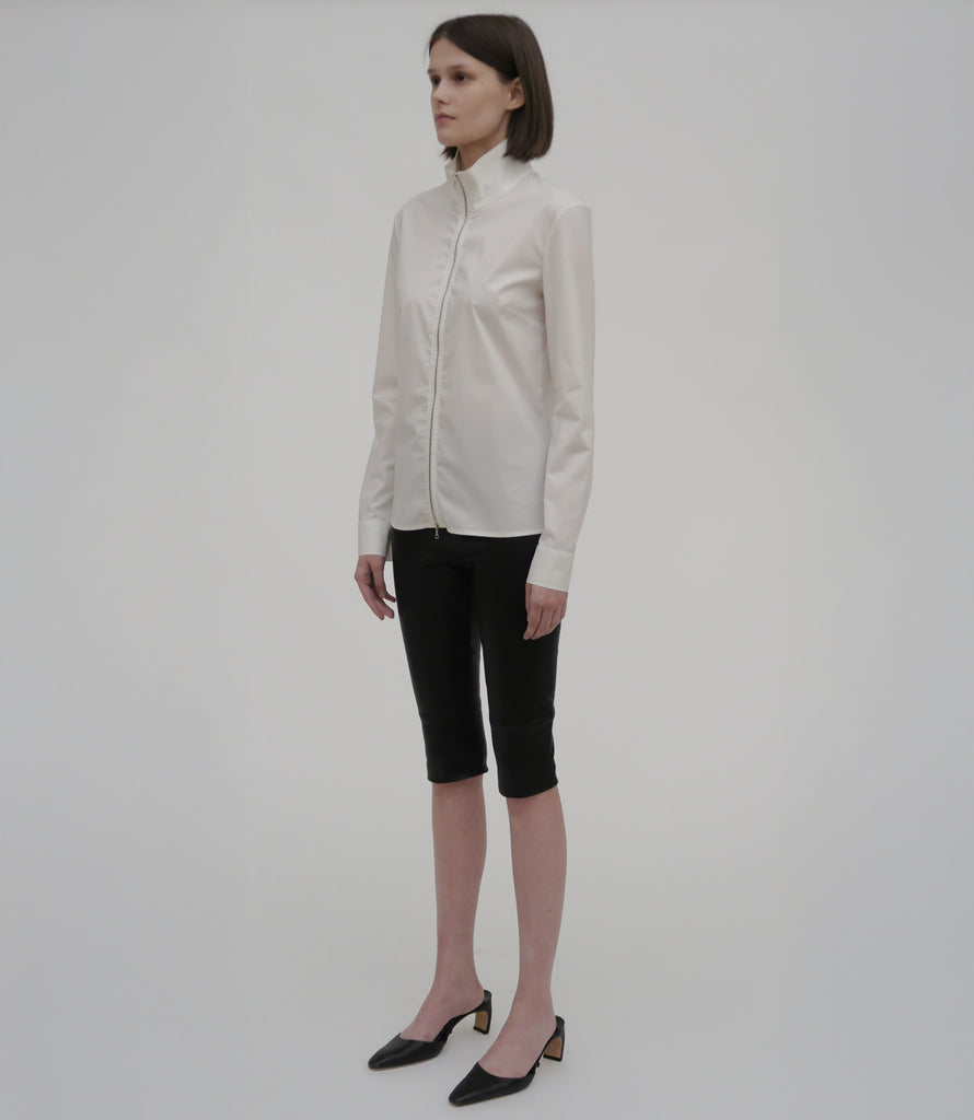 SLIM ZIP-UP SHIRT