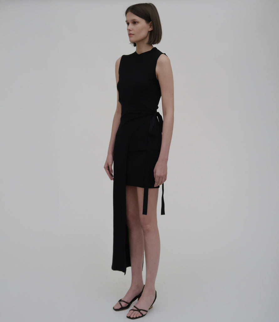 Tapered Mini Skirt