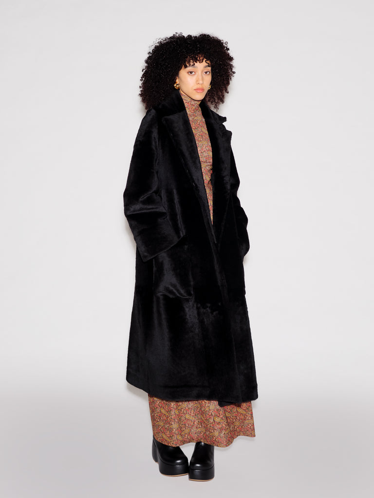 DOUBLE BREASTED MAXI COAT