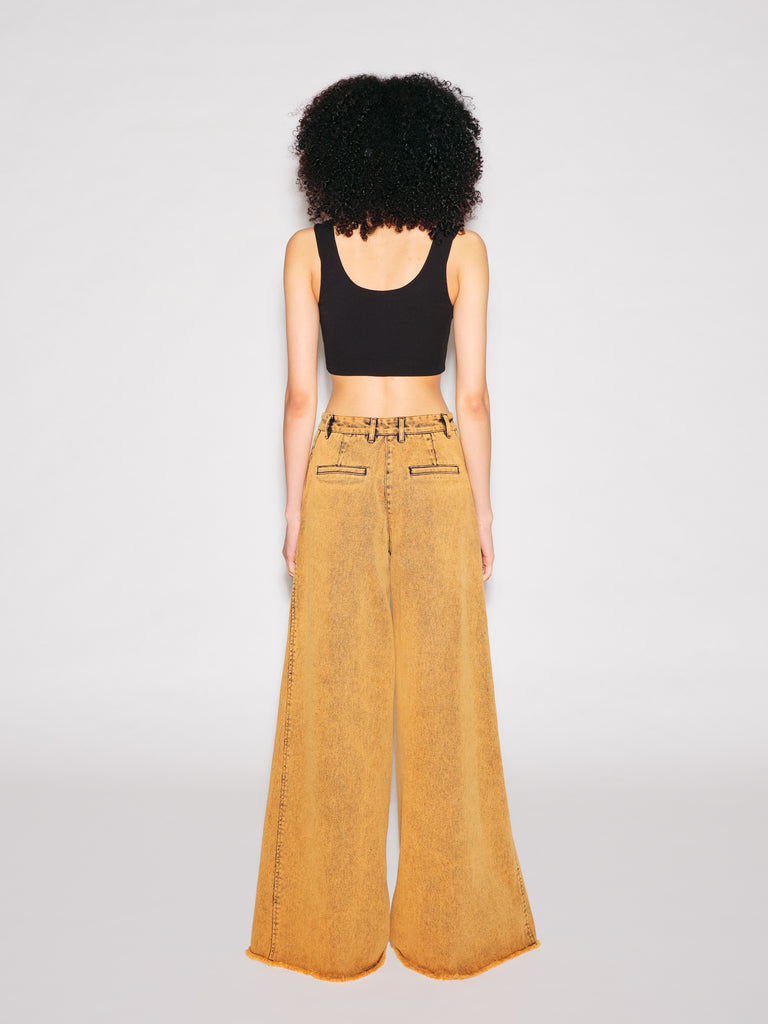 WIDE FLARE PANT - DENIM