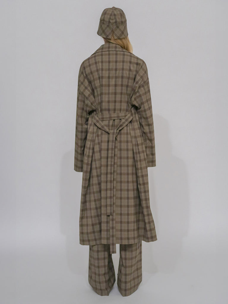 CAR COAT - TECHNICAL PLAID